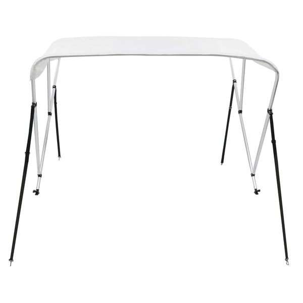 3-Bügel Bimini Top Weiß 183x140x137 cm