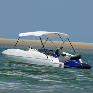 3-Bügel Bimini Top Weiß 183x160x137 cm