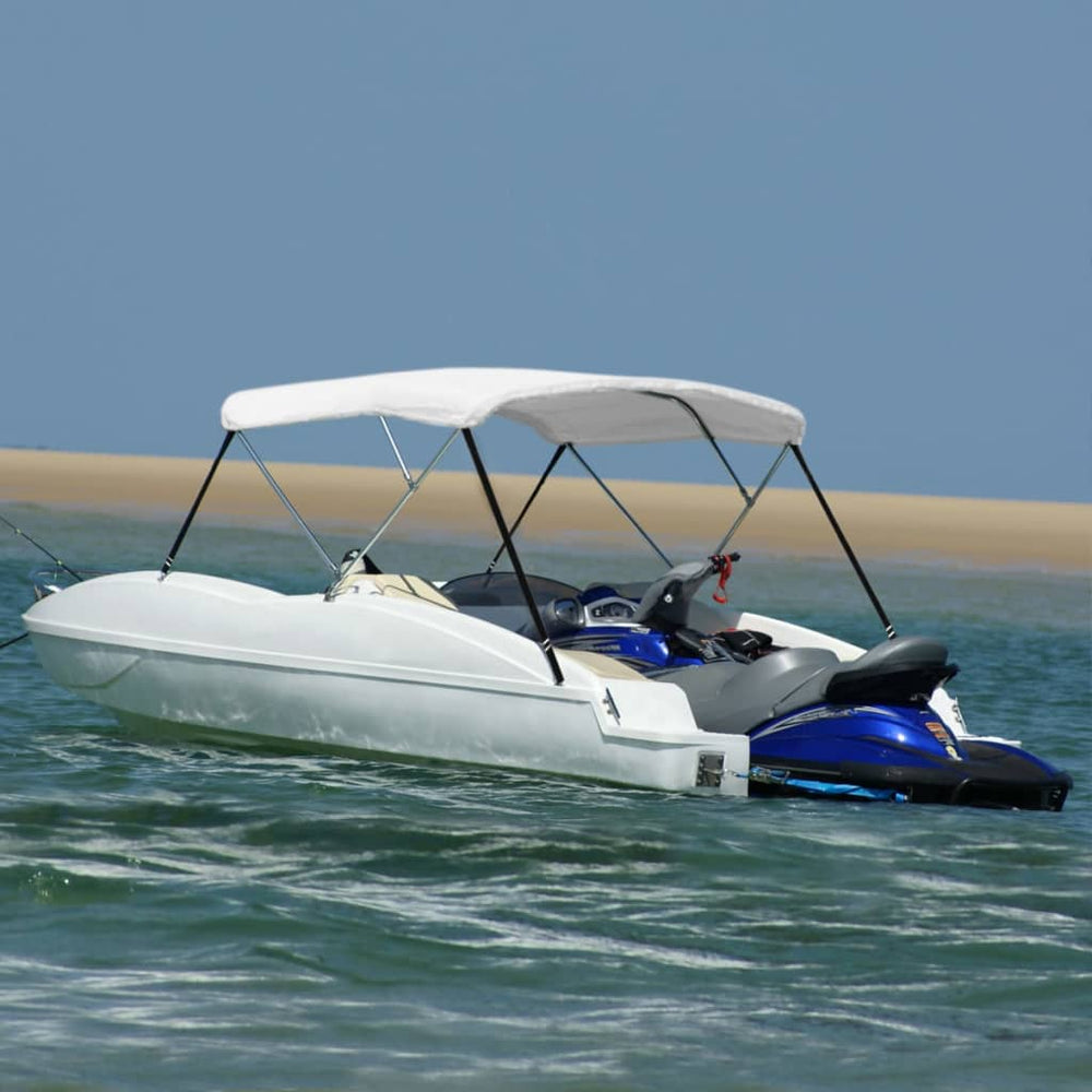 3-Bügel Bimini Top Weiß 183x180x137 cm