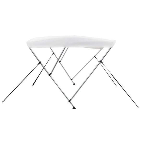 Weißes 3-Bügel-Bimini-Top 183x196x137cm