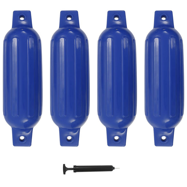 Bootfender 4er-Pack Blau PVC 41x11,5cm