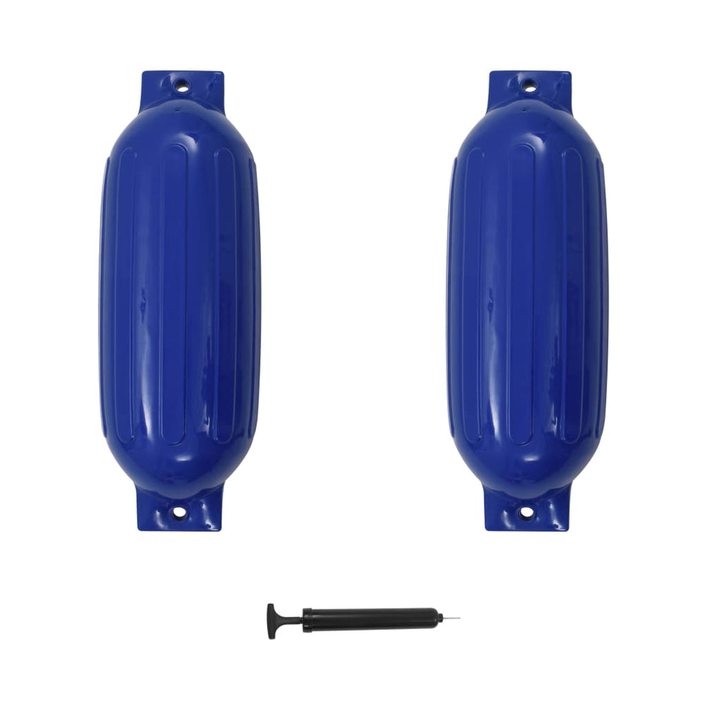 Bootsfender 2er-Pack Blau 69x21,5 cm PVC