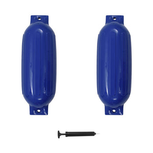 Bootsfender 2er-Pack Blau 69x21,5 cm PVC