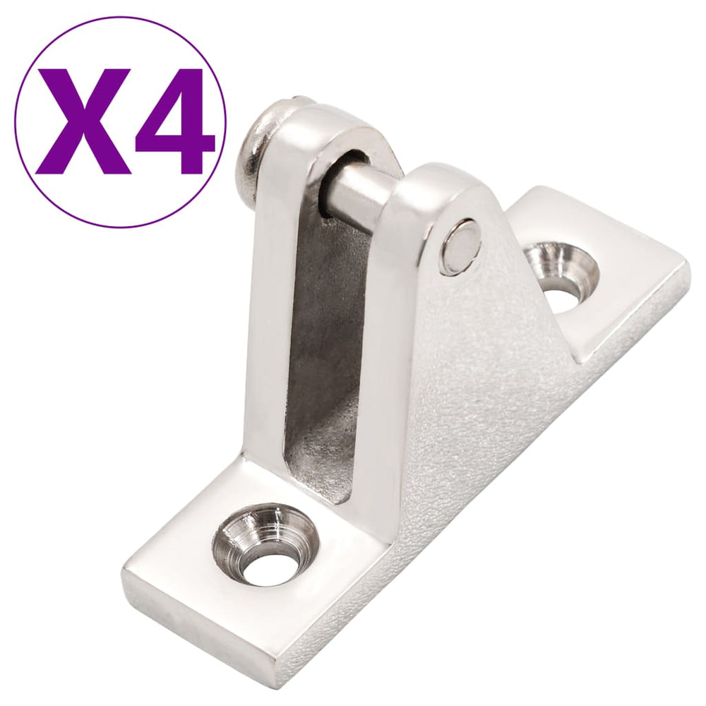 Bimini Top Deckscharniere - 4er Set Edelstahl