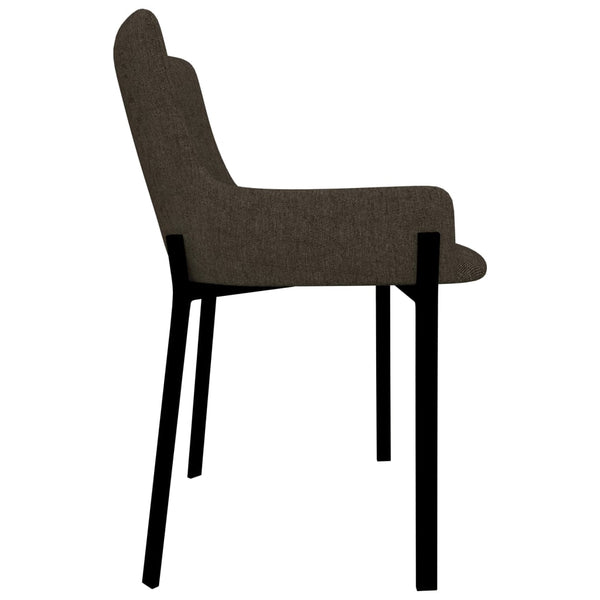 Esszimmerstühle 4 Stk. Braun Stoff