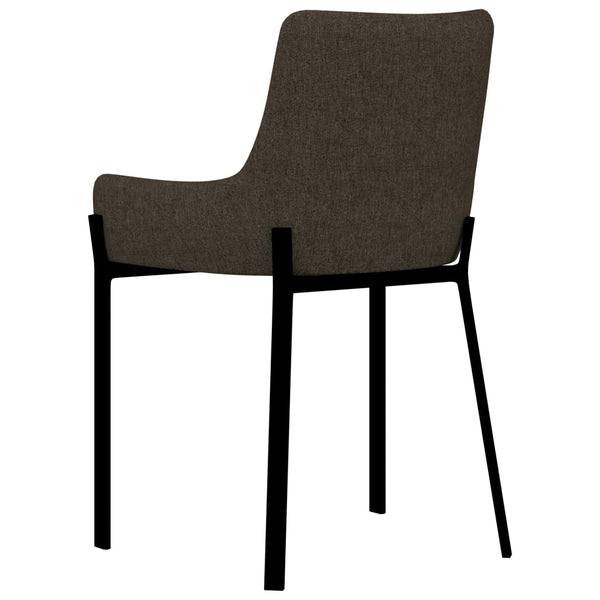 vidaXL Dining Chairs 4 pcs Brown Fabric