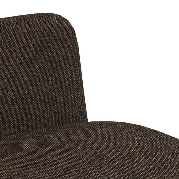 vidaXL Dining Chairs 4 pcs Brown Fabric