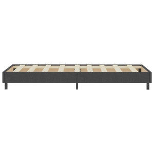 Boxspring-Bettgestell Grau Stoff 80x200 cm