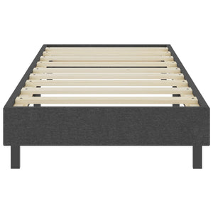 Boxspring-Bettgestell Grau Stoff 80x200 cm