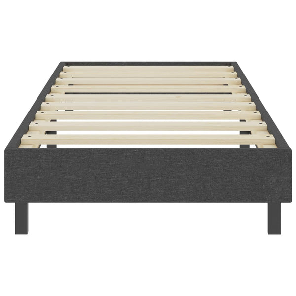 Boxspring-Bettgestell Grau Stoff 80x200 cm