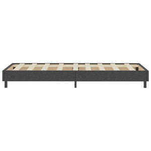 Boxspring-Bettgestell Grau Stoff 100x200 cm