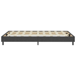 Boxspring-Bettgestell Grau Stoff 120x200 cm