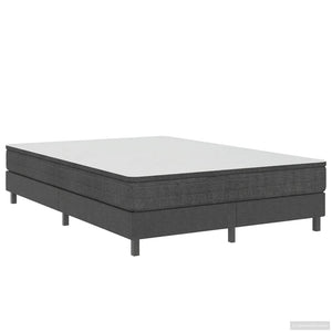 Boxspring-Bettgestell Grau Stoff 140x200 cm