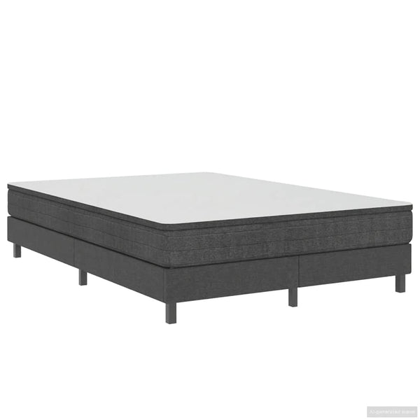 Boxspring-Bettgestell Grau Stoff 140x200 cm