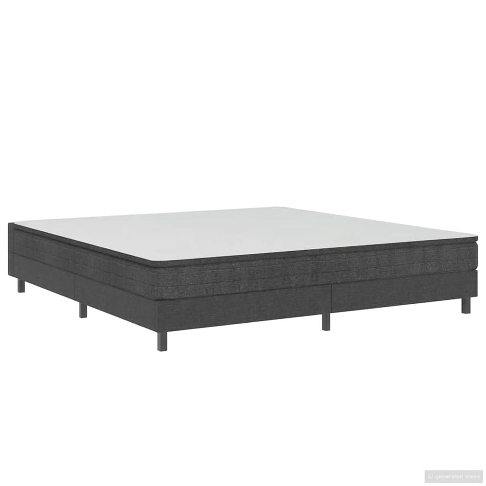 vidaXL Fabric Box Spring Bed Frame Grey 180x200 cm