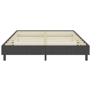 Boxspring-Bettgestell Grau Stoff 180x200 cm