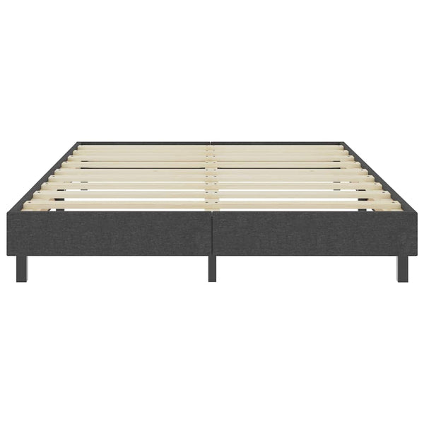Boxspring-Bettgestell Grau Stoff 180x200 cm
