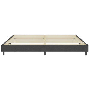 Boxspring-Bettgestell Grau Stoff 200x200 cm