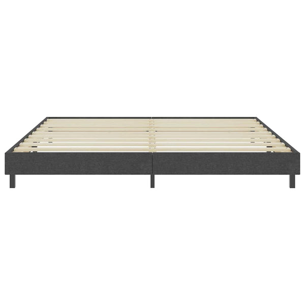 Boxspring-Bettgestell Grau Stoff 200x200 cm