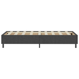 Boxspring-Bettgestell Grau Stoff 90x200 cm