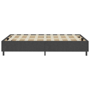 Boxspring-Bettgestell Grau Stoff 120x200 cm