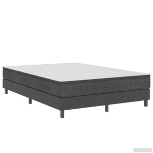 Boxspring-Bettgestell Grau Stoff 140x200 cm