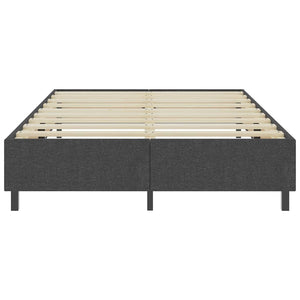 Boxspring-Bettgestell Grau Stoff 140x200 cm