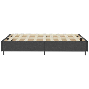 Boxspring-Bettgestell Grau Stoff 140x200 cm