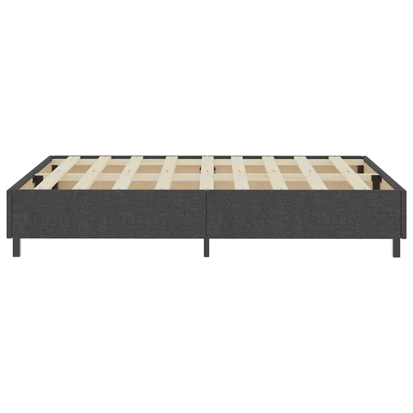 Boxspring-Bettgestell Grau Stoff 140x200 cm