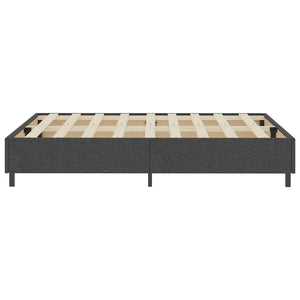 Boxspring-Bettgestell Grau Stoff 180x200 cm