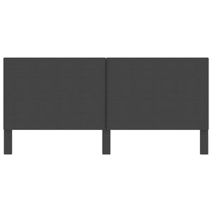 Kopfteil Dunkelgrau Stoff 200×200 cm