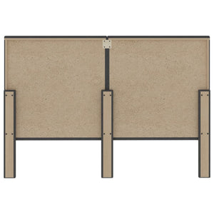 Kopfteil Getuftet Dunkelgrau Stoff 140 x 200 cm