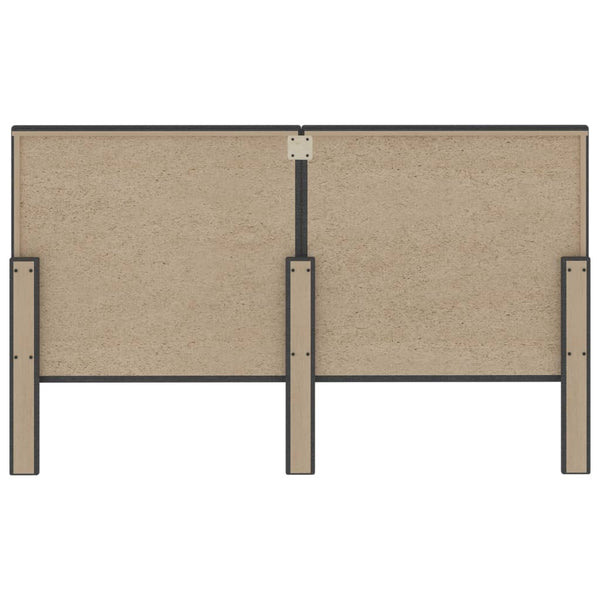 Kopfteil Getuftet Dunkelgrau Stoff 180 x 200 cm
