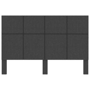 Kopfteil Dunkelgrau Stoff 140×200 cm