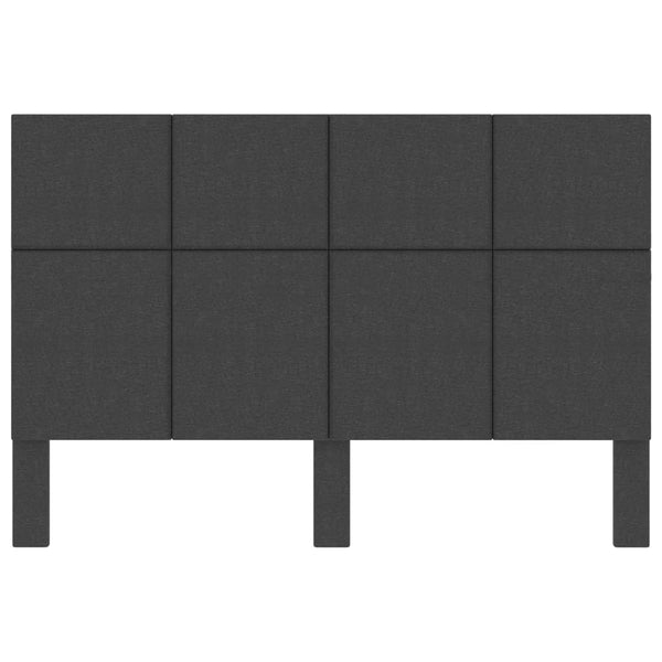 Kopfteil Dunkelgrau Stoff 140×200 cm