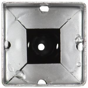 Erdspieße 2 Stk. Silbern 10×10×57 cm Verzinkter Stahl