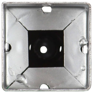 Erdspieße 6 Stk. Silbern 10×10×57 cm Verzinkter Stahl