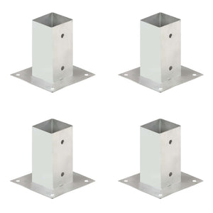 Pfostenanker 4 Stk. Verzinktes Metall 71 mm