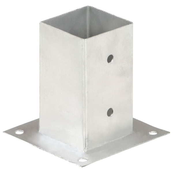 Pfostenanker 4 Stk. Verzinktes Metall 81 mm