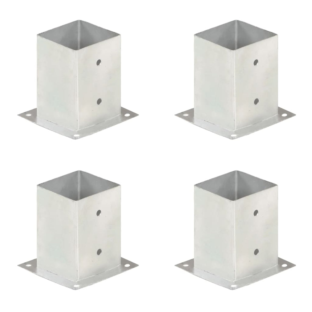Pfostenanker 4 Stk. Verzinktes Metall 101 mm