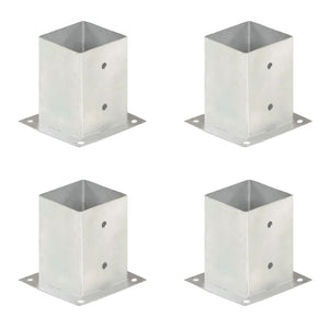 Pfostenanker 4 Stk. Verzinktes Metall 101 mm