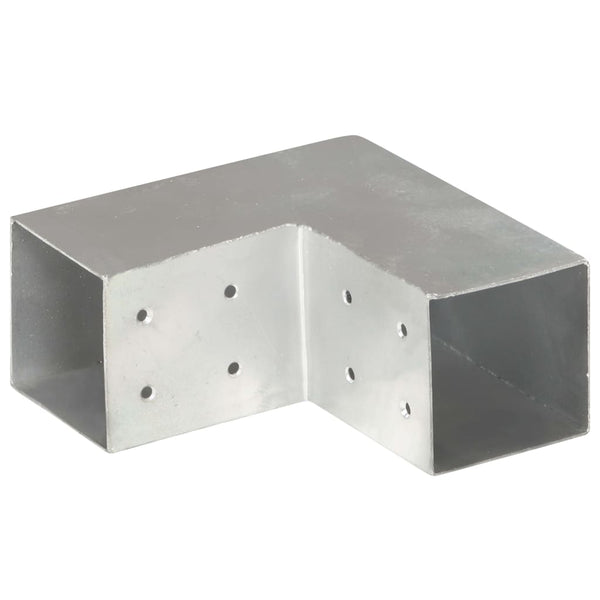 Pfostenverbinder L-Form Verzinktes Metall 81 x 81 mm