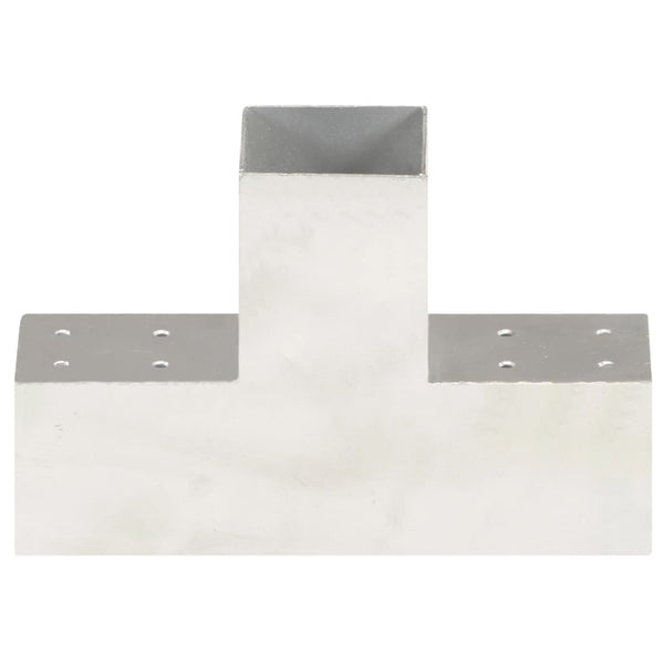 Pfostenverbinder T-Form Verzinktes Metall 81 x 81 mm