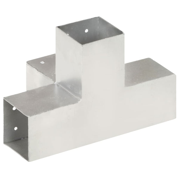Pfostenverbinder X-Form Verzinktes Metall 81 x 81 mm