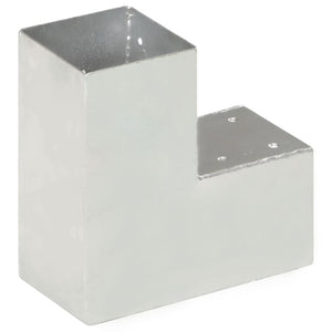 Pfostenverbinder L-Form Verzinktes Metall 91 x 91 mm
