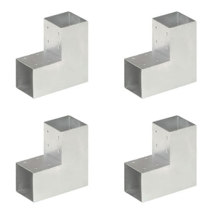 Pfostenverbinder 4 Stk. L-Form Verzinktes Metall 91 x 91 mm