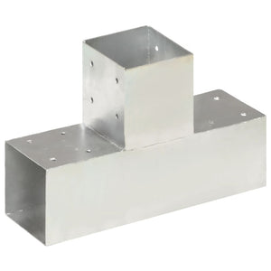 Pfostenverbinder T-Form Verzinktes Metall 91 x 91 mm