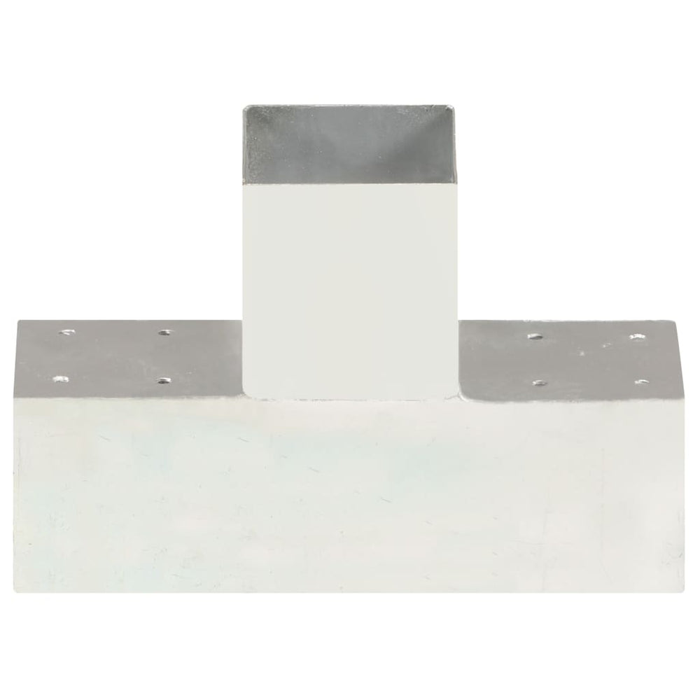Pfostenverbinder T-Form Verzinktes Metall 91 x 91 mm