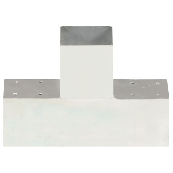 Pfostenverbinder T-Form Verzinktes Metall 91 x 91 mm