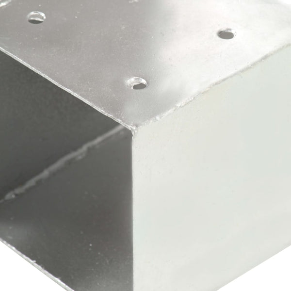 vidaXL Connecteurs de poteaux 4 pcs en T Métal galvanisé 91 x 91 mm